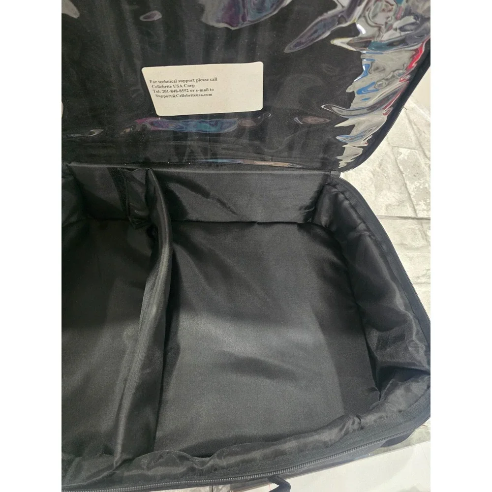 Padded Adjustable Laptop Carrying Bag Celle Brite Briefcase Black Soft‎ Handle